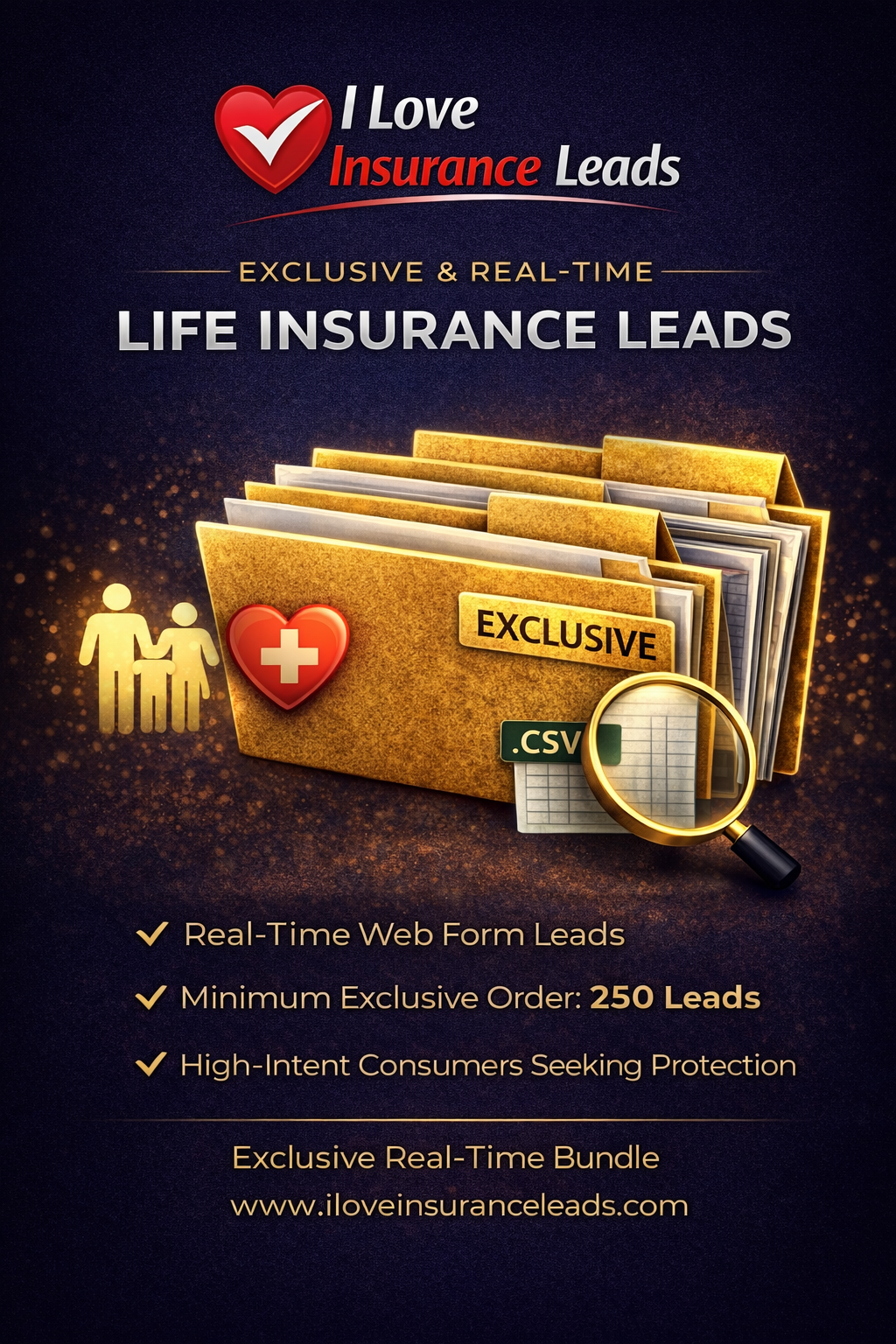Exclusive & Real-Time Life Insurance Leads | 250 Lead Allocation